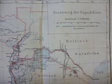 Farbige Landkarte Afrika