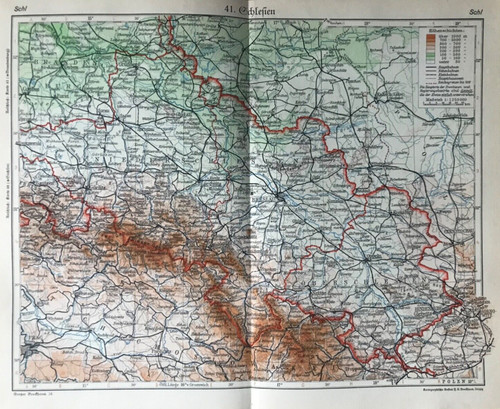 Landkarte von schlesien - von,