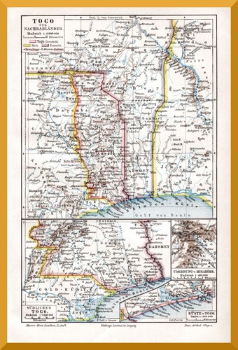 Togo historische landkarte - +historische,