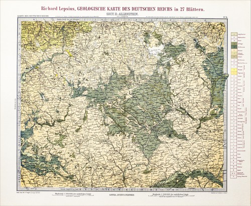 Lepsius geologische karte - lepsius,