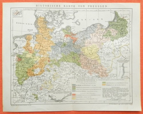 Historische karte preußen - historische,