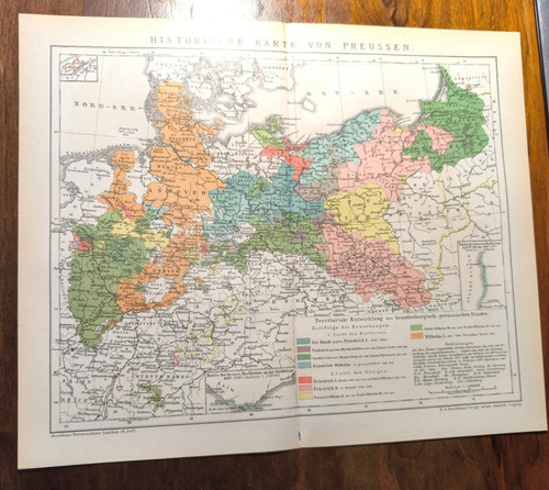 Original histor landkarte - histor.,
