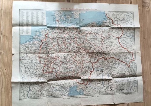 Karte der postleitgebiete - postleitgebiete, des