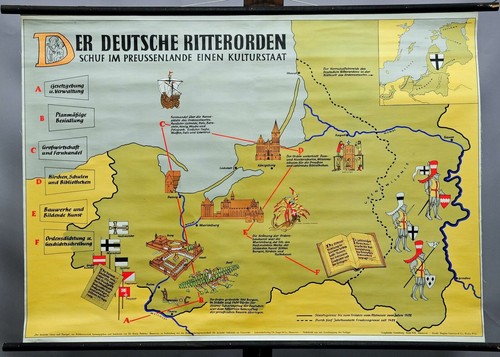 Retro rollbild wandkarte - rollbild,