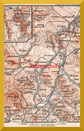Umgebung von waldenburg - umgebung,