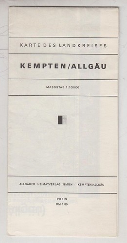 Karte des landkreises kempten - karte,