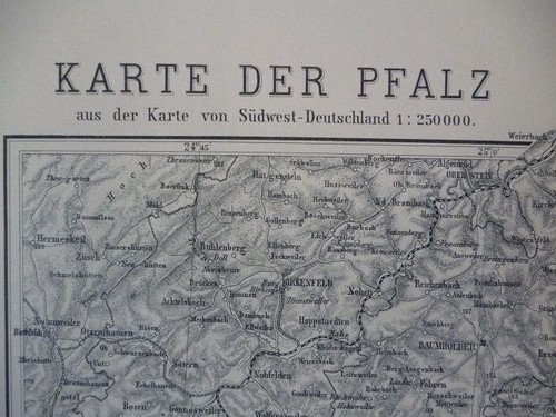 Karte der pfalz landkarte - karte, /