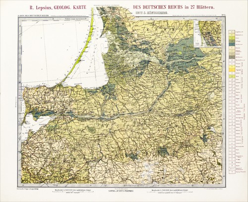 Lepsius geologische karte - lepsius,